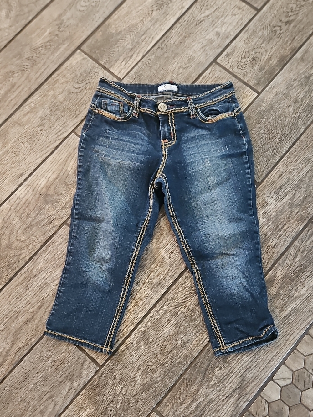 Vintage 2000s Denim Capri Jeans Size 8